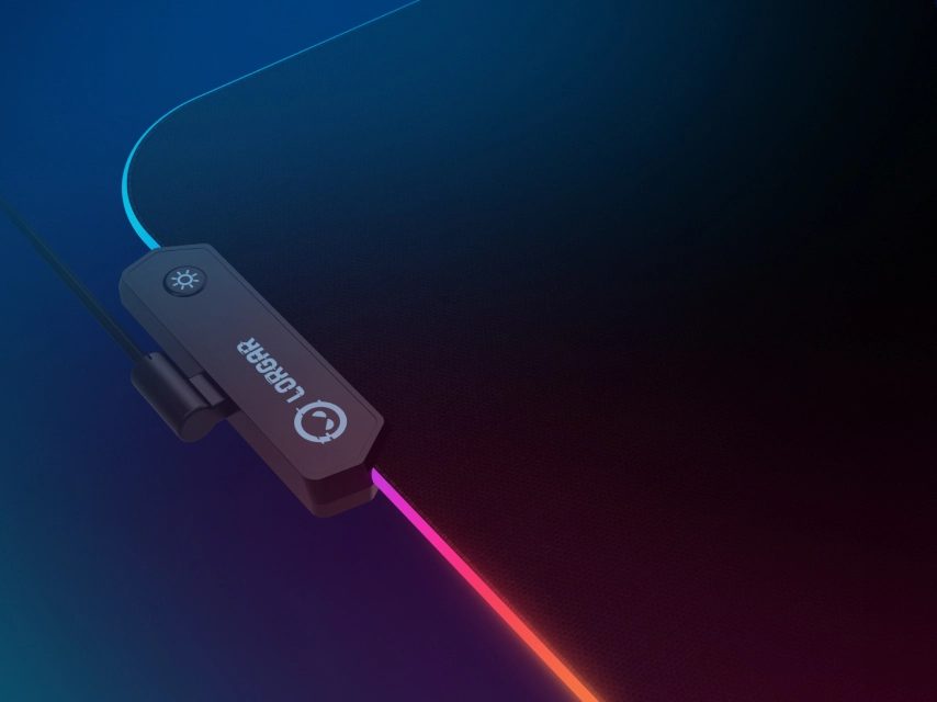 Lorgar Steller 913, Gaming mouse pad, High-speed surface, anti-slip rubber base, RGB backlight, USB connection, Lorgar WP Gameware support, size: 360mm x 300mm x 3mm, weight 0.250kg - Image 4