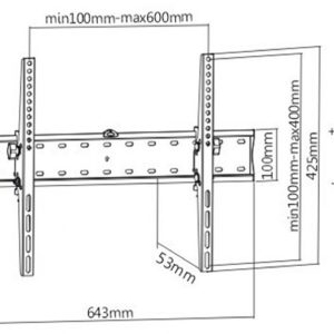 TV Nosac 37-70'' nagib