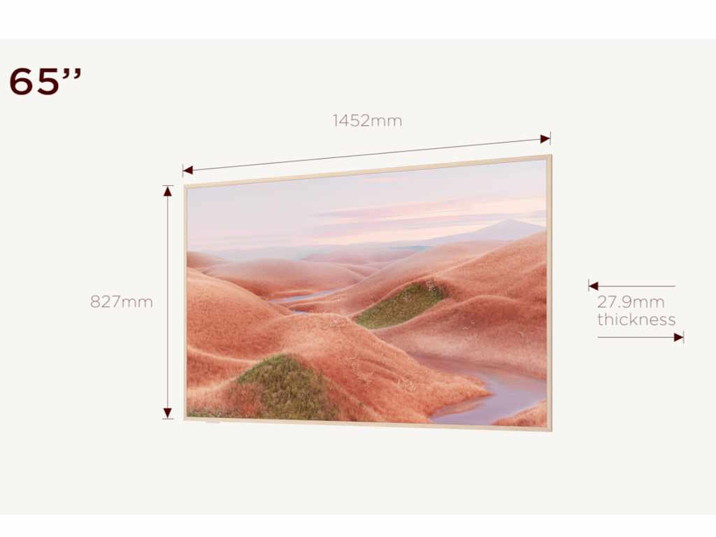 TCL 65"A300W NXTVISION 4K QLEDGoogle OS; 144Hz VRR ART TV;Dolby Atmos; Ambient mode; HDMI 2.1 - Image 2