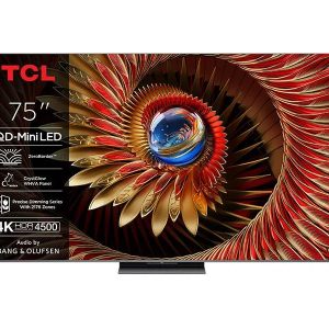 TCL 75"C8K 4K QD-Mini LED TV144Hz Google TV; ZeroBorder;Audio BANG & OLUFSEN; HDR Premium 5000;