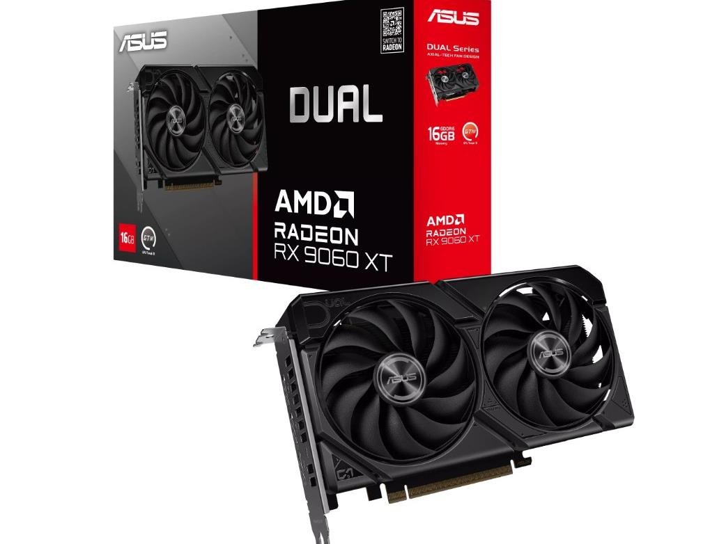 ASUS VGA DUAL-RX9060XT-16G 16GB GDDR6, 128-bit, 2x DP, 1x HDMI - Image 2