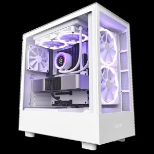 NZXT CASE H5 ELITE WHITE Mini-ITX, Micro-ATX, ATX Mid-Tower, 3x Fans