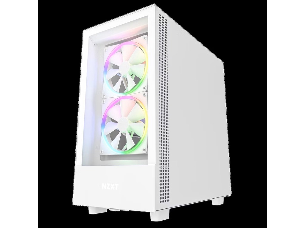 NZXT CASE H5 ELITE WHITE Mini-ITX, Micro-ATX, ATX Mid-Tower, 3x Fans - Image 3