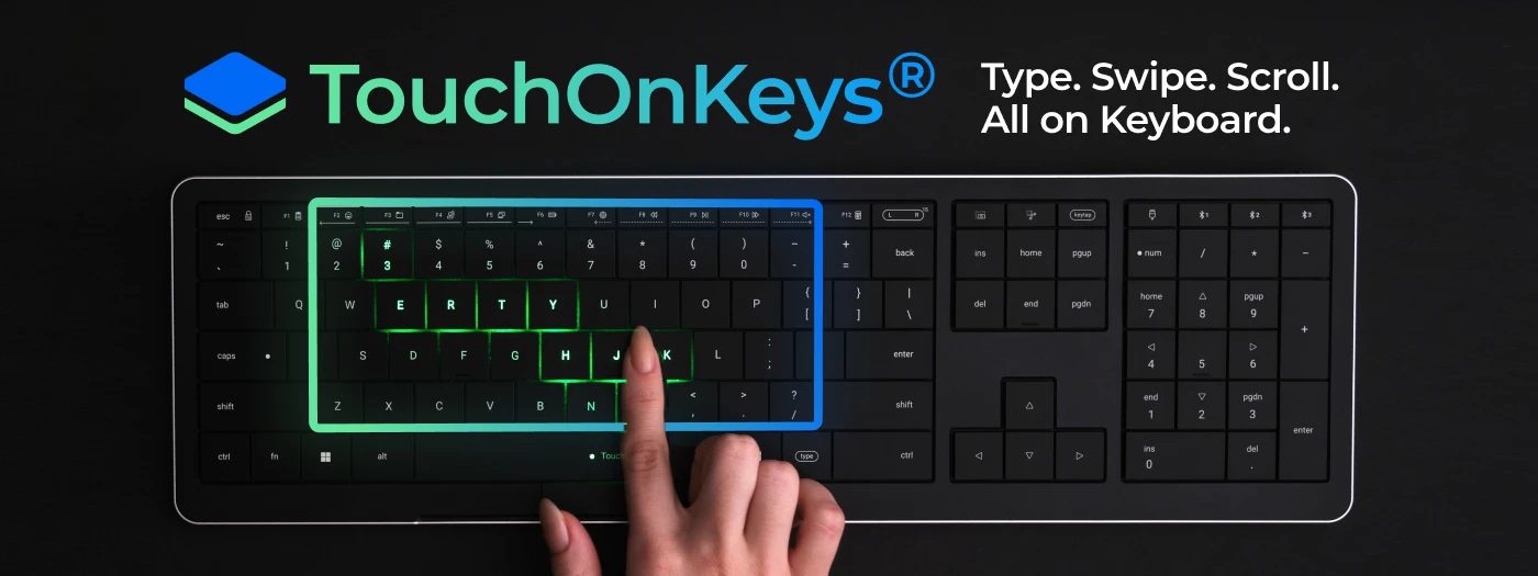 CLEVETURA CLVX 1 Touch-On-Keys AI Wireless Keyboard, ANSI US Windows Layout, Scissor Switches, Aluminum Chassis, Interactive RGB, Windows/Linux/MacOS support - Image 2