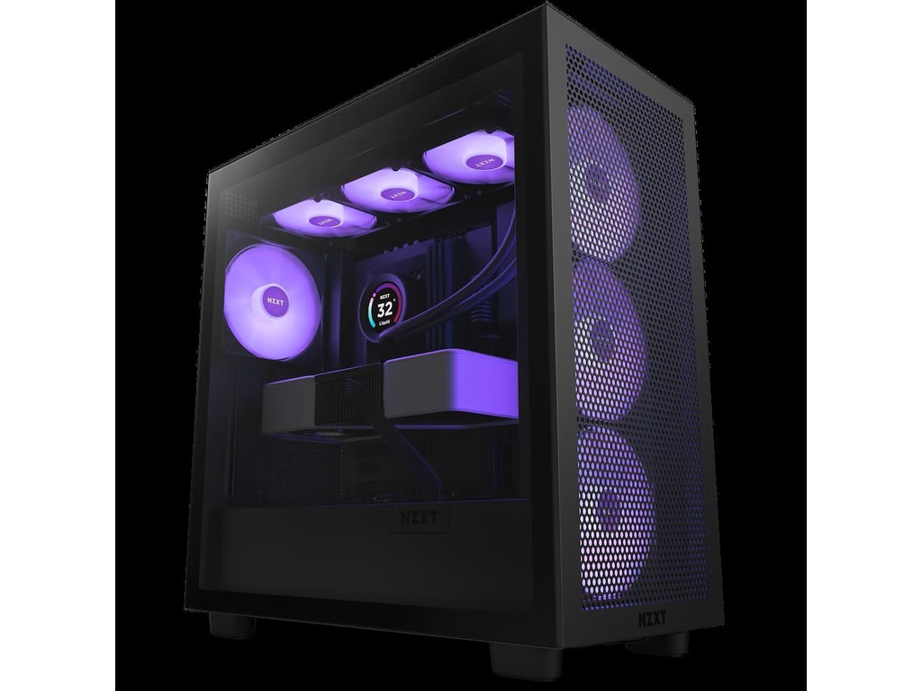 NZXT CASE H7 FLOW BLACK RGB Mini-ITX, Micro-ATX, ATX Mid-Tower, 4x fans - Image 2