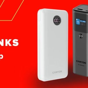 CANYON power bank OnPower 505 slim Magnetic 5000 mAh PD20W Beige