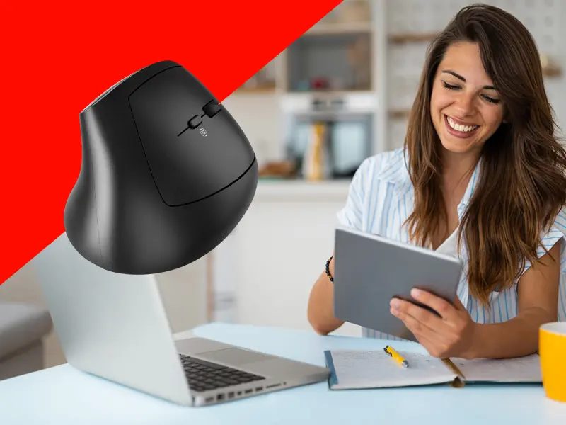 CANYON mouse MW-25 Ergonomic LED AA Dual mode Wireless Black - Image 5