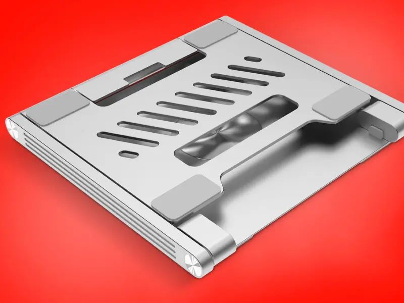 Canyon Laptop stands with hub, TYPE C F to HDMI2.0+2USB3.0+USBC3.0+RJ45+PD, TYEP C TO C cable 1m white with Emarker: HUSB332A, Material: Aluminum case+ABS+PS, Size: 245x240x27.2+/-0.3mm, Weight:1304g - Image 5