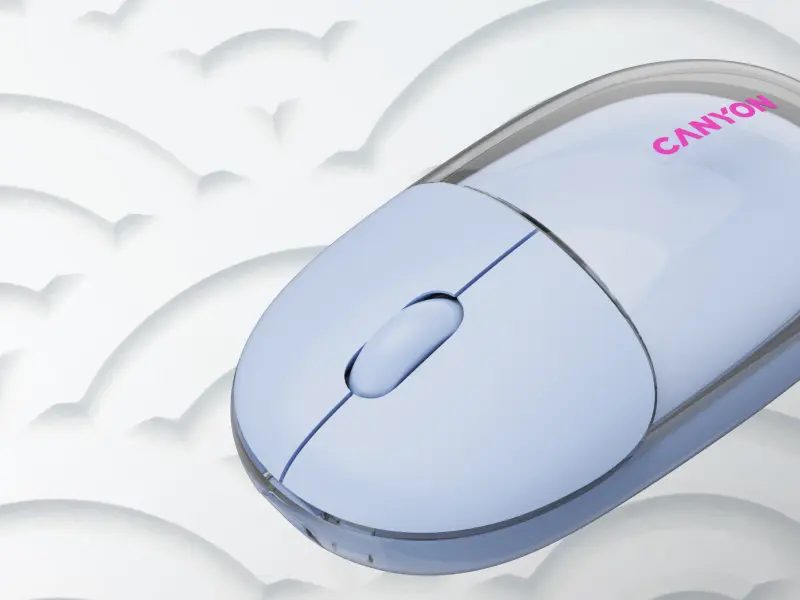 CANYON mouse OnClick 24 BT/ Wireless Transparent/Blue - Image 2