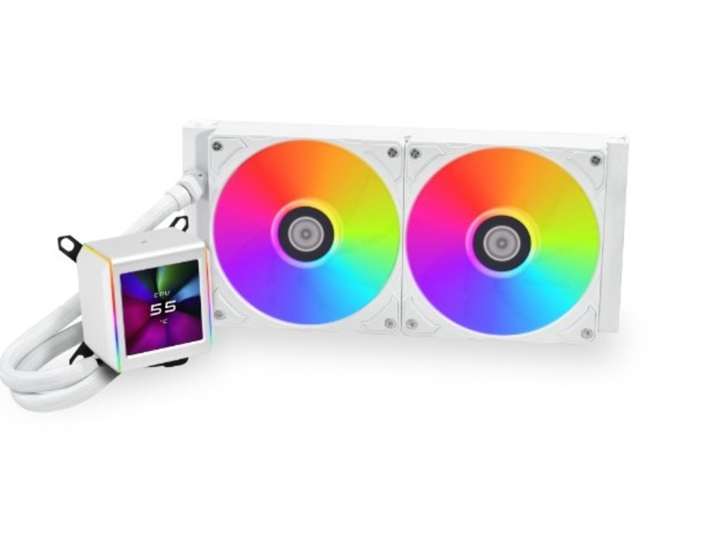 Lian Li Galahad II Trinity 280 RGB LCD White (bijela), 280mm Liquid Cooling, Vodeno hlađenje