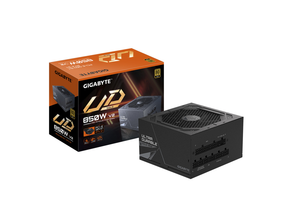 Gigabyte PSU 850W Gold PG5 V2 ATX 3.1, PCIe 5.1, 80 PLUS go Fully modular, 90% - Image 2