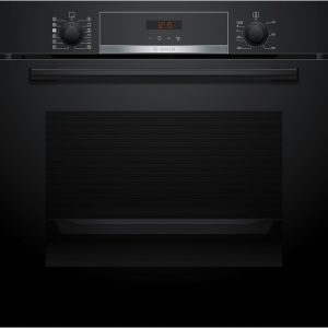 BOSCH pećnica Serie 4| CRNA,A, 71L,8 programa, Piroliza, Dodavanje pare