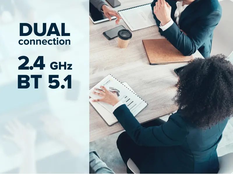 CANYON mouse OnClick 24 BT/ Wireless Transparent/Blue - Image 5