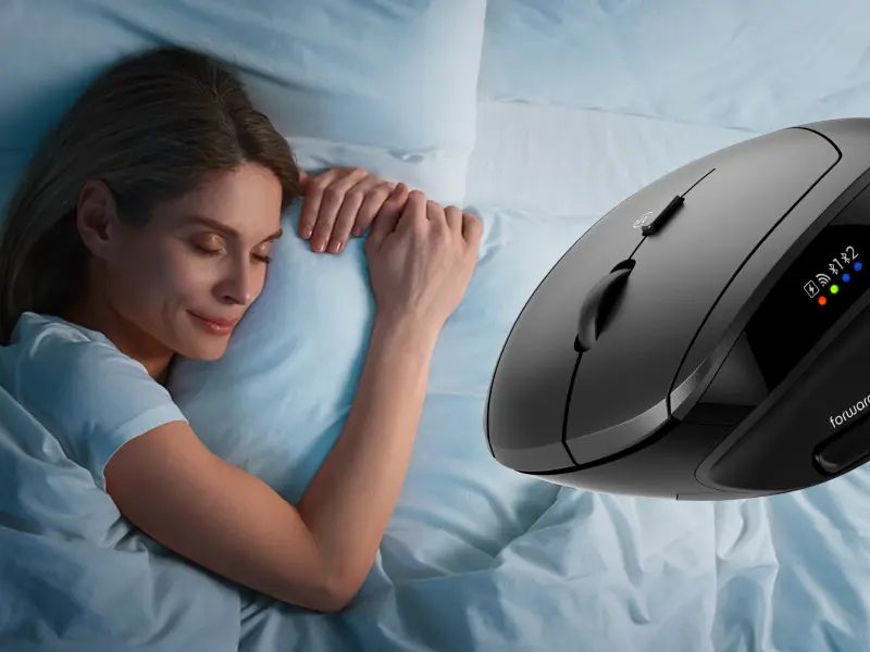 CANYON mouse MW-25 Ergonomic LED AA Dual mode Wireless Black - Image 3