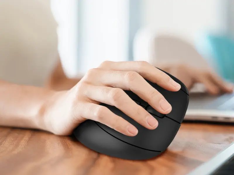 CANYON mouse MW-25 Ergonomic LED AA Dual mode Wireless Black - Image 2