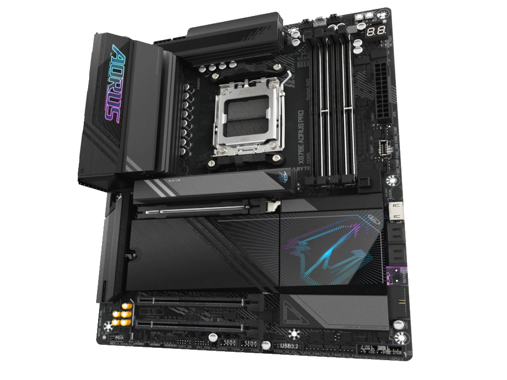 Gigabyte MB X870E AORUS PRO AM5, 4x DDR5, 4x M.2, 4xSATA 2x HDMI, 10x USB, ATX