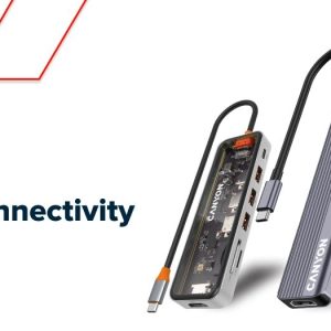 CANYON hub DS-18 5in1 USB-C Grey