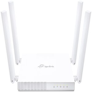 TP-Link Archer C24 AC750 Dual-Band Wi-Fi Router, 300 Mbps 2.4 GHz + 433 Mbps 5 GHz, 4×Antennas, 1×10/100M WAN Port, 4×10/100M LAN Ports, Multi-Mode 3 in 1 - Router/Access Point/Range Extender Mode, Parental Controls