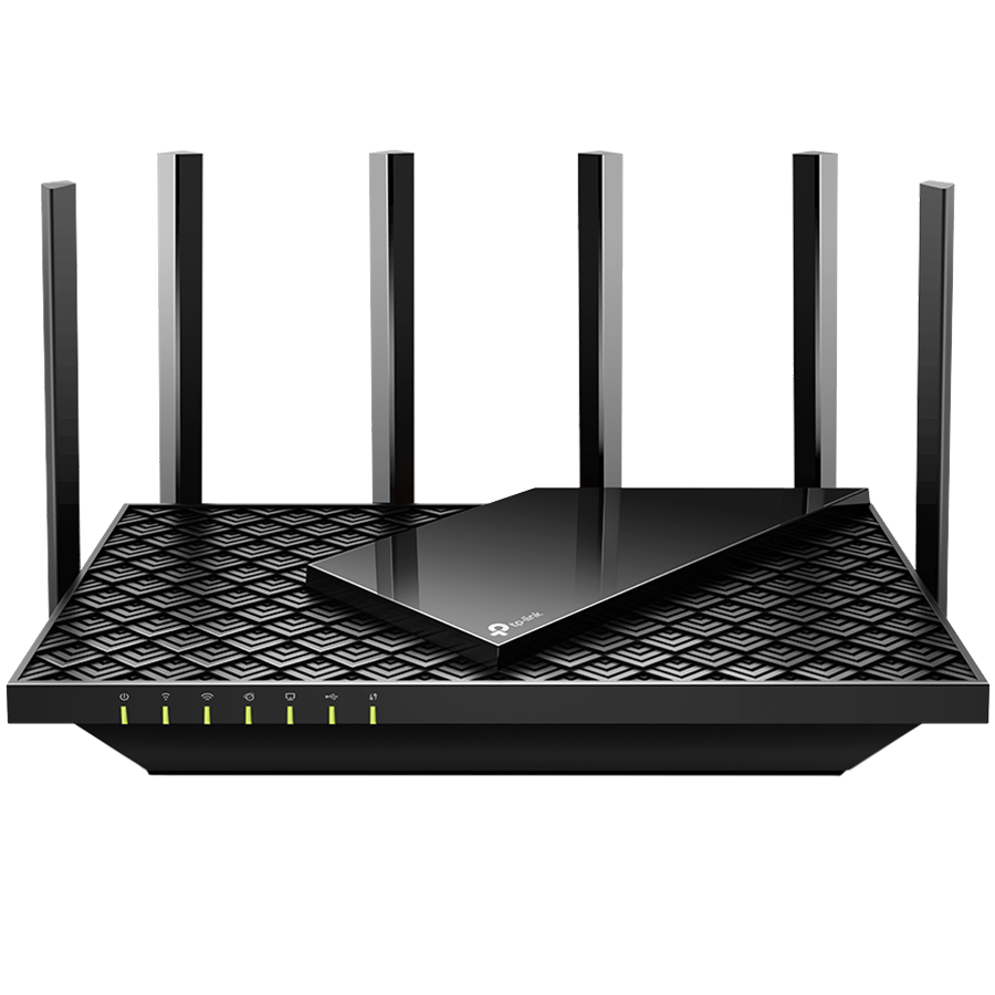 TP-Link Archer AX72 AX5400 Dual-Band Gigabit Wi-Fi 6 Router, 574 Mbps (2.4 GHz) + 4804 Mbps (5 GHz), 6× Antennas, Qualcomm 1 GHz Dual-Core CPU, 1× G WAN + 4× G LAN, 1 x USB 3.0, 4x4 MIMO,OFDMA,OFS,4T4R,Beaforming,HT160,100+ con. devices