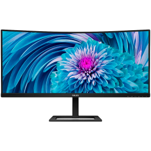 PHILIPS Monitor 346E2CUAE 34" Curved VA, 3440x1440 (UWQHD), 100Hz, 1ms (MPRT), 1500R, 300 cd/m2, 3000:1, Adaptive Sync, 1xHDMI 2.0, 1xDP 1.2, 1xUSB-C (DP Alt mode, PD 65W), PIP and PBP mode, Speakers, HAS