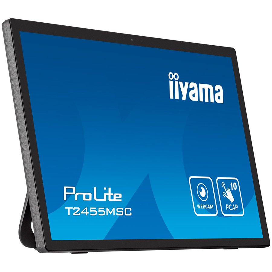 IIYAMA Monitor LED T2455MSC-B1 24” multi-touch IPS 1920x1080 16:9 400cd 1000:1 5ms projective capacitive touch HDMI DP USB - Image 2