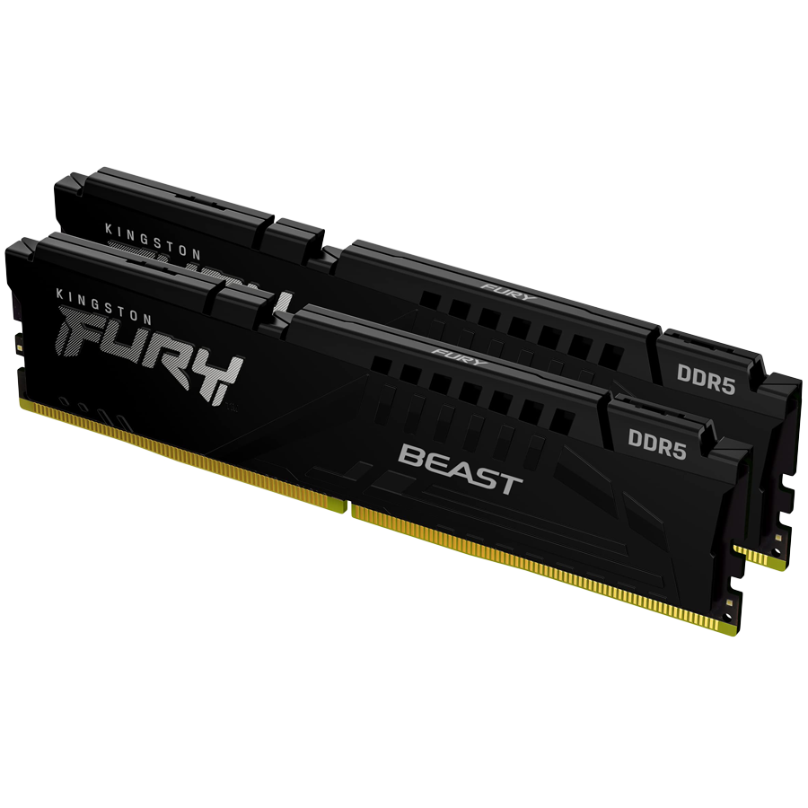 Kingston DRAM 16GB 5600MT/s DDR5 CL40 DIMM (Kit of 2) FURY Beast Black XMP