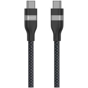 Anker USB-C to USB-C Cable (180cm, 240W, Upcycled-Braided) Black