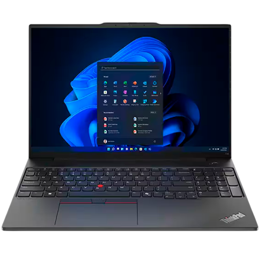 LENOVO ThinkPad E16 Gen 3, 16'' FHD IPS, Intel Core 5 225U, 16GB DDR5, 512GB SSD, 2xUSB-A, 2xUSB-C, HDMI, RJ-45, FHD Cam + Mic, WiFI 6E, BT5.3, FP, BH Kb, 64Wh, No OS, Black, 3Y