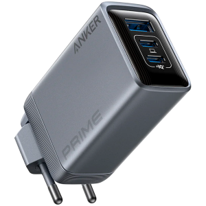 Anker Prime Charger (100W, 3 Ports, GaNPrime) Silver