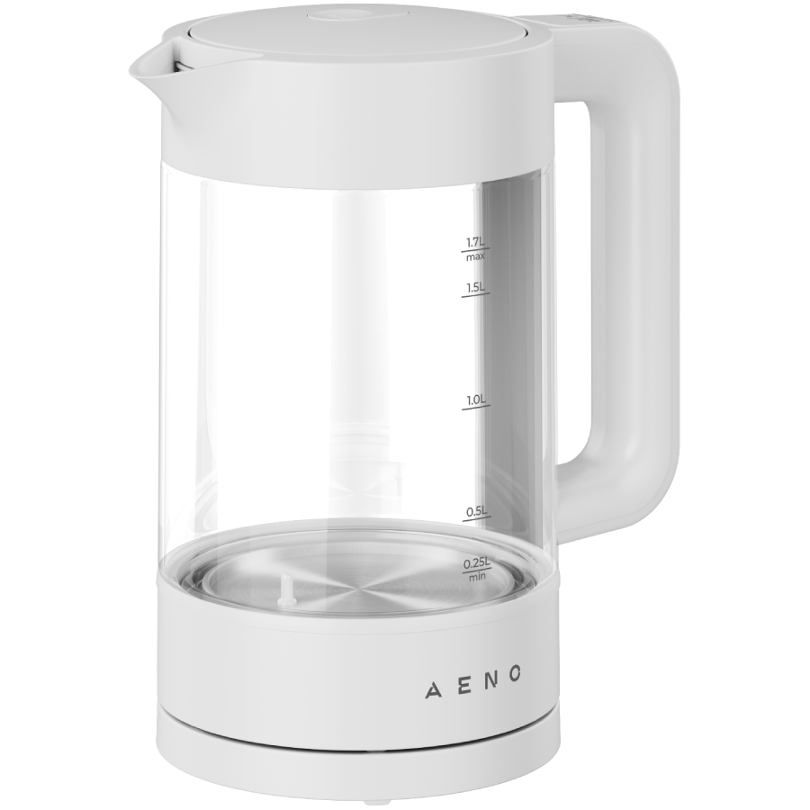 Electric Kettle, white, 220-240V, 1850-2200W, 1.7L, Keep warm 30 min, 40,60,80,90,100, console in Handle