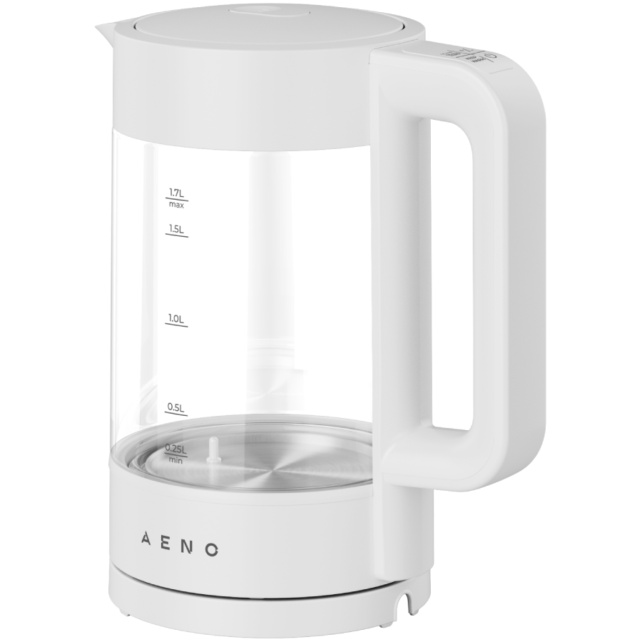 Electric Kettle, white, 220-240V, 1850-2200W, 1.7L, Keep warm 30 min, 40,60,80,90,100, console in Handle - Image 3