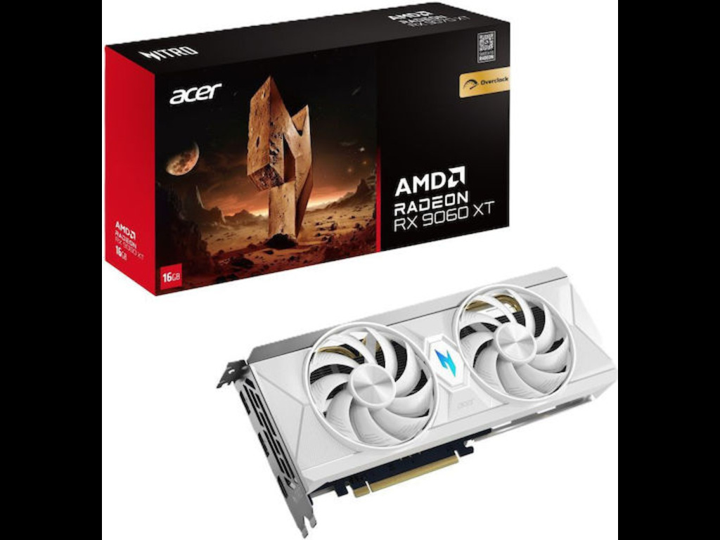 ACER NITRO RX9060XT 16G WHITEAMD RX 9060XT;16GB GDDR6;HDMI,2xDP - Image 2