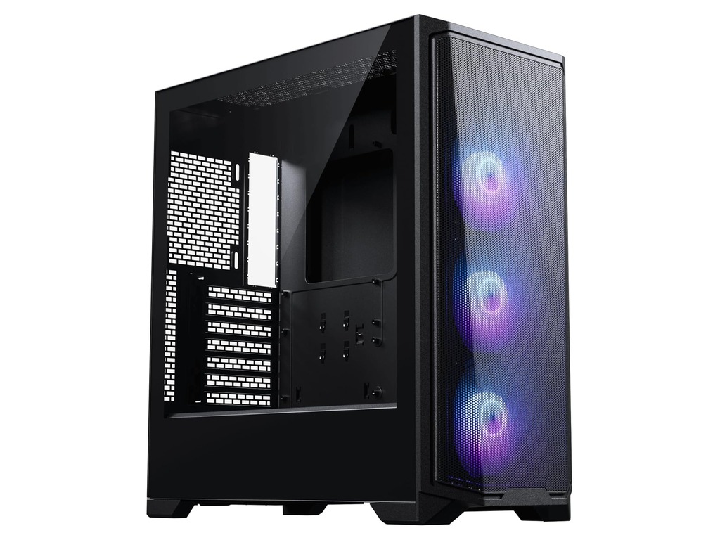 Phanteks Case Eclipse G370A Mid tower, ATX, Black 3x RGB fans - Image 2