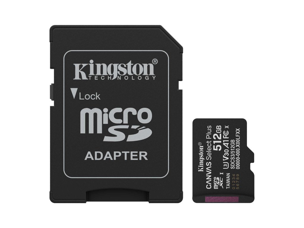Kingston microSD 512GB Class10Canvas Select Plus150MBs Read,Class 10 UHS-I - Image 2