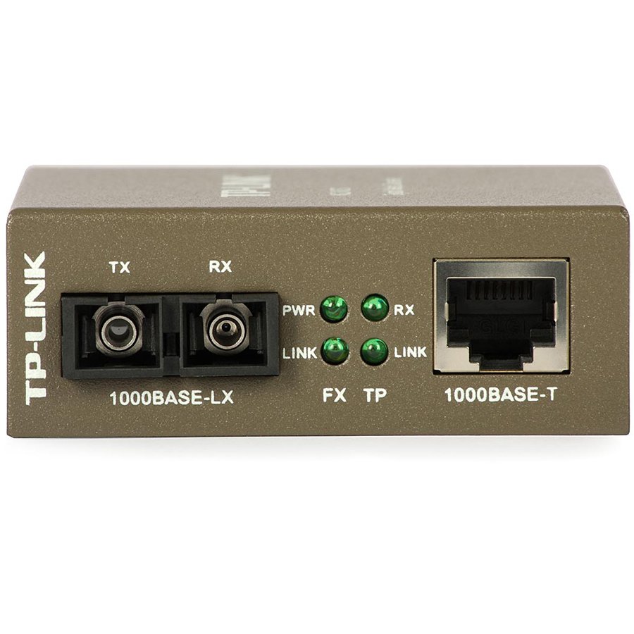 Media Filter TP-Link MC210CS, 1000Mbps RJ45 to 1000Mbps single-mode SC fiber Converter, Full-duplex,up to 15Km, switching power adapter, chassis mountable - Image 2