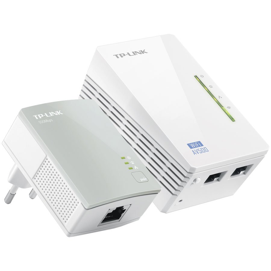 TP-Link TL-WPA4220 KIT AV600 Powerline Wi-FI KIT,300Mbps at 2.4GHz,802.11b/g/n, 600Mbps Powerline,HomePlug AV,2 Fast Ports,Plug and Play, Wi-Fi Clone/ Wi-Fi On(OFF) Button, Pair Button, Reset Button,Twin Pack(1* TL-PA4010 & 1*TL-WPA4220) - Image 2