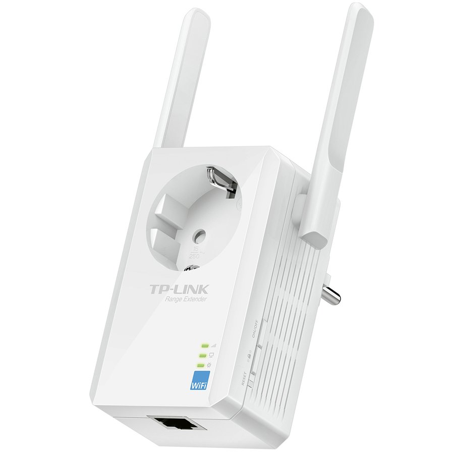 Repeater TP-Link TL-WA860RE, 300Mbps Wireless N Wall Plugged Range Extender with AC Passthrough, QCA(Atheros), 2T2R, 2.4GHz, 802.11n/g/b, Ranger Extender button, Range extender mode, with 2 fixed Antennas - Image 2