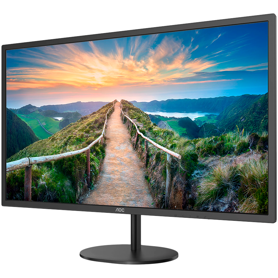 AOC Monitor Q32V4 31.5" LED, 2560x1440 (QHD), Antiglare, 75Hz, 1000:1, 4ms, IPS, HDMI, DisplayPort, Tilt Adjustment, Speakers 2 W x 2, Low Blue Light, 3-year warranty - Image 2