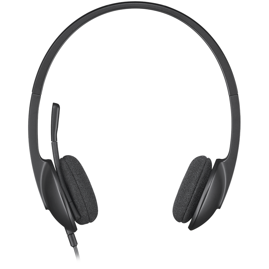 LOGITECH H340 Corded Headset - BLACK - USB - Image 3