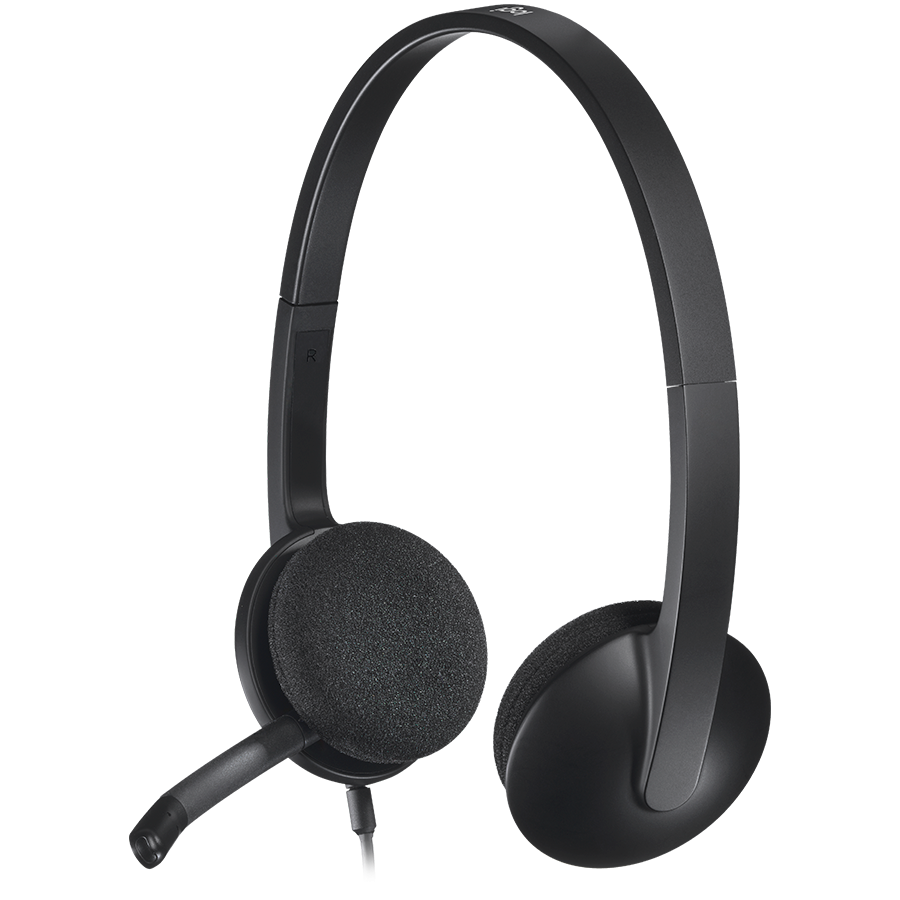 LOGITECH H340 Corded Headset - BLACK - USB - Image 5