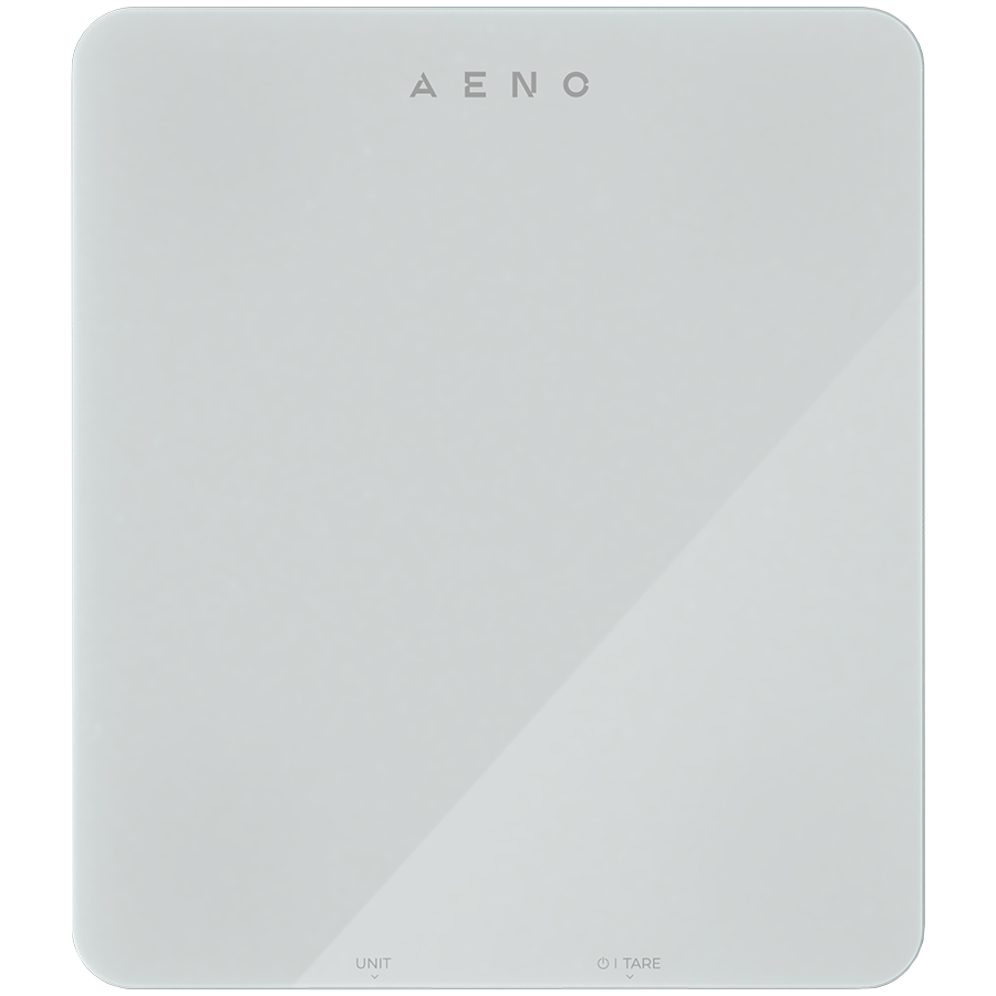 AENO Kitchen Scale KS1S Smart, Max load - 8 kg, Bluetooth, 10,000+ products & meals, 25 indicators analysis, Coffee mode, 6 unit conversion: kg, g, lb, fl, oz, ml, Material - glass - Image 4
