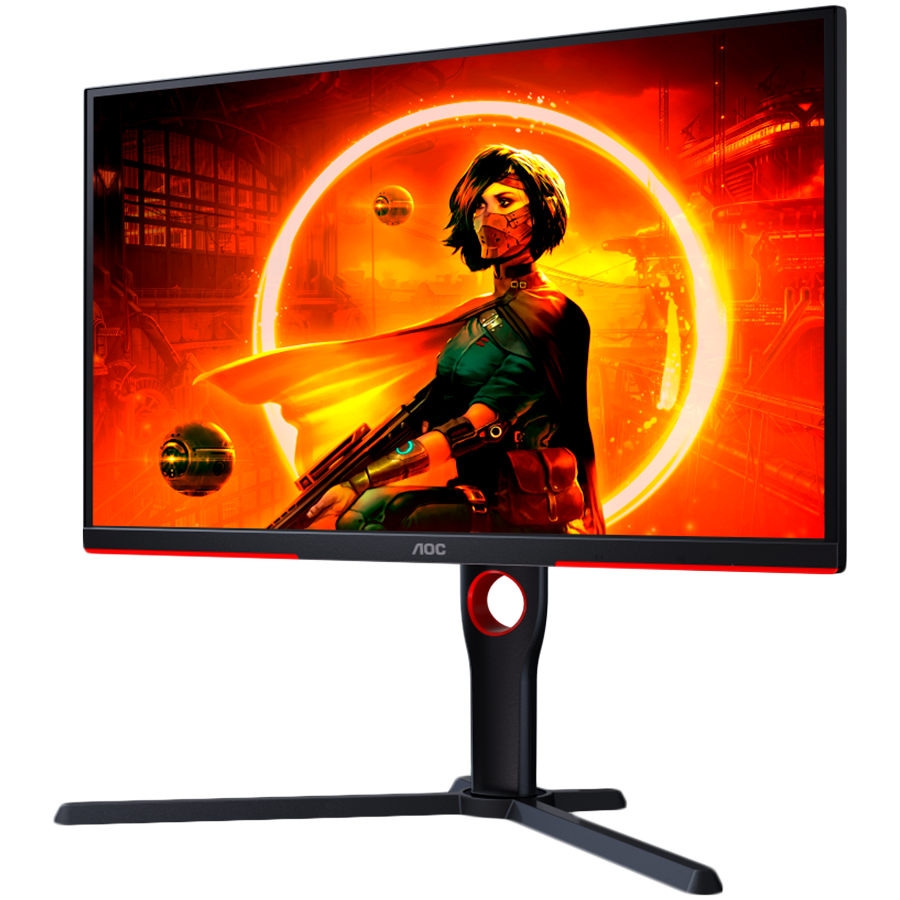 AOC Gaming Monitor 25G3ZM/BK 24.5” 240Hz VA, 1920x1080, 0.5ms, 3000:1, 178/178, Adaptive Sync, HDMI, DP, 3-sided frameless, Full Ergo, G-Menu, Black-Red, 3y - Image 2