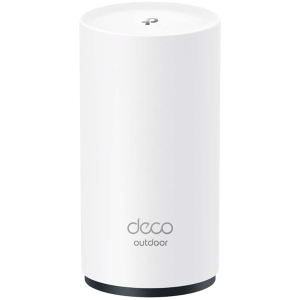 TP-Link Deco X50-Outdoor (1-pack) AX3000 Outdoor/Indoor Mesh Wi-Fi 6 Unit, 574 Mbps at 2.4 GHz + 2402 Mbps at 5 GHz,Internal Antennas, 2×G Ports (WAN/LAN),IP65, PoE and AC, Deco App, Router/AP Mode, MU-MIMO, WPA3, Beamforming, Pole Mount, Wall Mount
