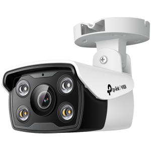 4MP Outdoor Full-Color Bullet Network CameraSPEC: H.265+/H.265/H.264+/H.264, 1/3"" Progressive Scan CMOS, Color/0.04 Lux@F1.6, 0 Lux with IR/White Light, 25fps/30fps ( 2560x1440,2304x1296, 2048x1280, 1920x1080), PoE/12V DC, 4 mm Fixed Lens, Built-I