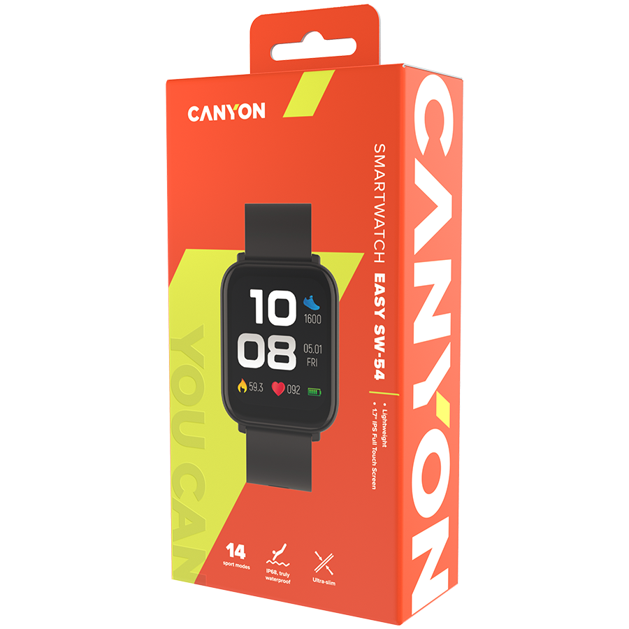 CANYON smart watch Easy SW-54 Black - Image 4