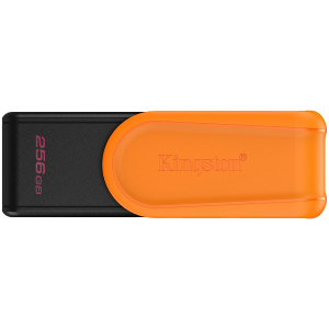 Kingston 256GB Portable USB 3.2 Gen 1 DataTraveler Exodia S (Black/Orange)
