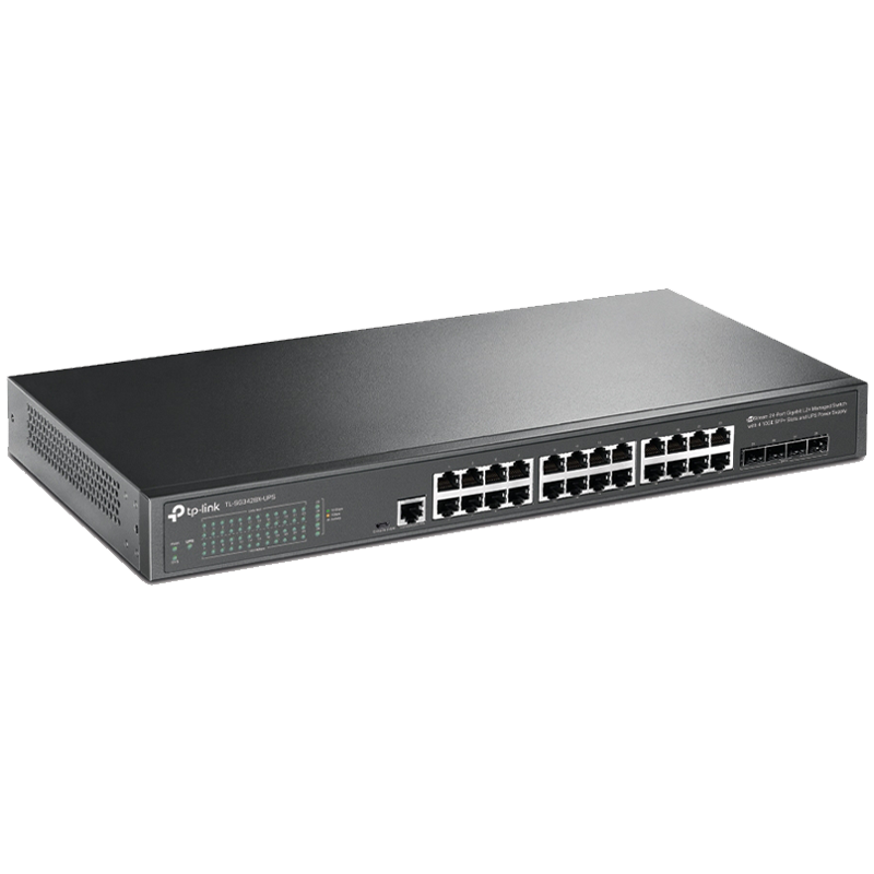 TP-Link SG3428X Omada 24-Port Gigabit L2+ Managed Switch with 4 10GE SFP+ Slots, 24× Gigabit RJ45 ports and 4× 10GE SFP+ slots, Omada APP, Static Routing, VLAN, ACL, QoS, IGMP Snooping, OAM, DDM, ERPS, Fanless, 1U, Zero-TouchProvisioning, ERPS - Image 2