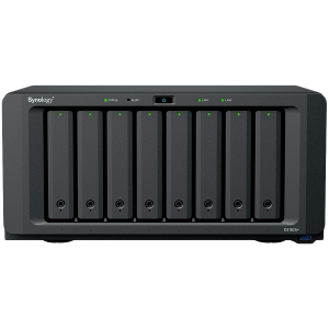 Synology DiskStation DS1825+, Tower, 8-BAY 3.5'' SATA HDD/SSD, 2xM.2 2280 NVMe SSD, CPU AMD Ryzen Quad-Core 2.2 GHz, 8GB DDR4, 2xRJ-45 2.5GbE LAN Port, 3xUSB 3.2, 2 x USB-C expansion ports (Expandable to 18 Bays with 2 x DX525), 1xGen3 x8 PCIe,3y