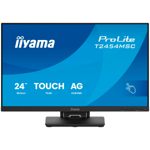 IIYAMA Monitor Touch T2454MSC-B3AG 24" InCell PCAP 10pt touchscreen monitor featuring IPS panel technology, Anti-Glare coating and a flexible stand