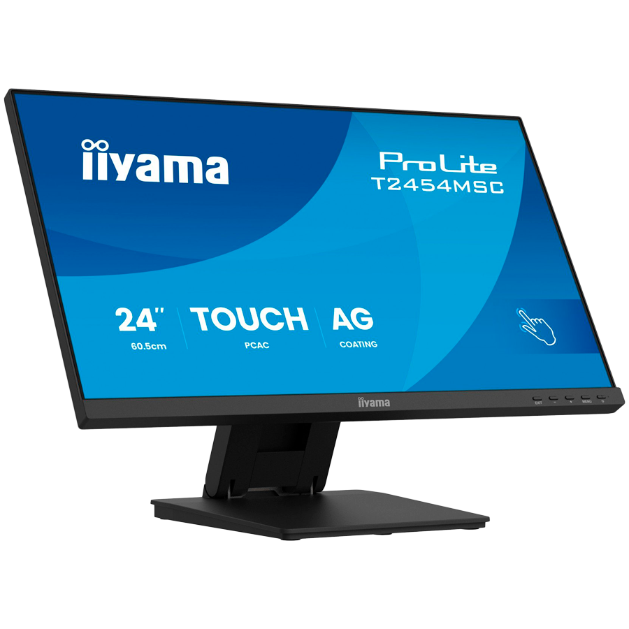 IIYAMA Monitor Touch T2454MSC-B3AG 24" InCell PCAP 10pt touchscreen monitor featuring IPS panel technology, Anti-Glare coating and a flexible stand - Image 2